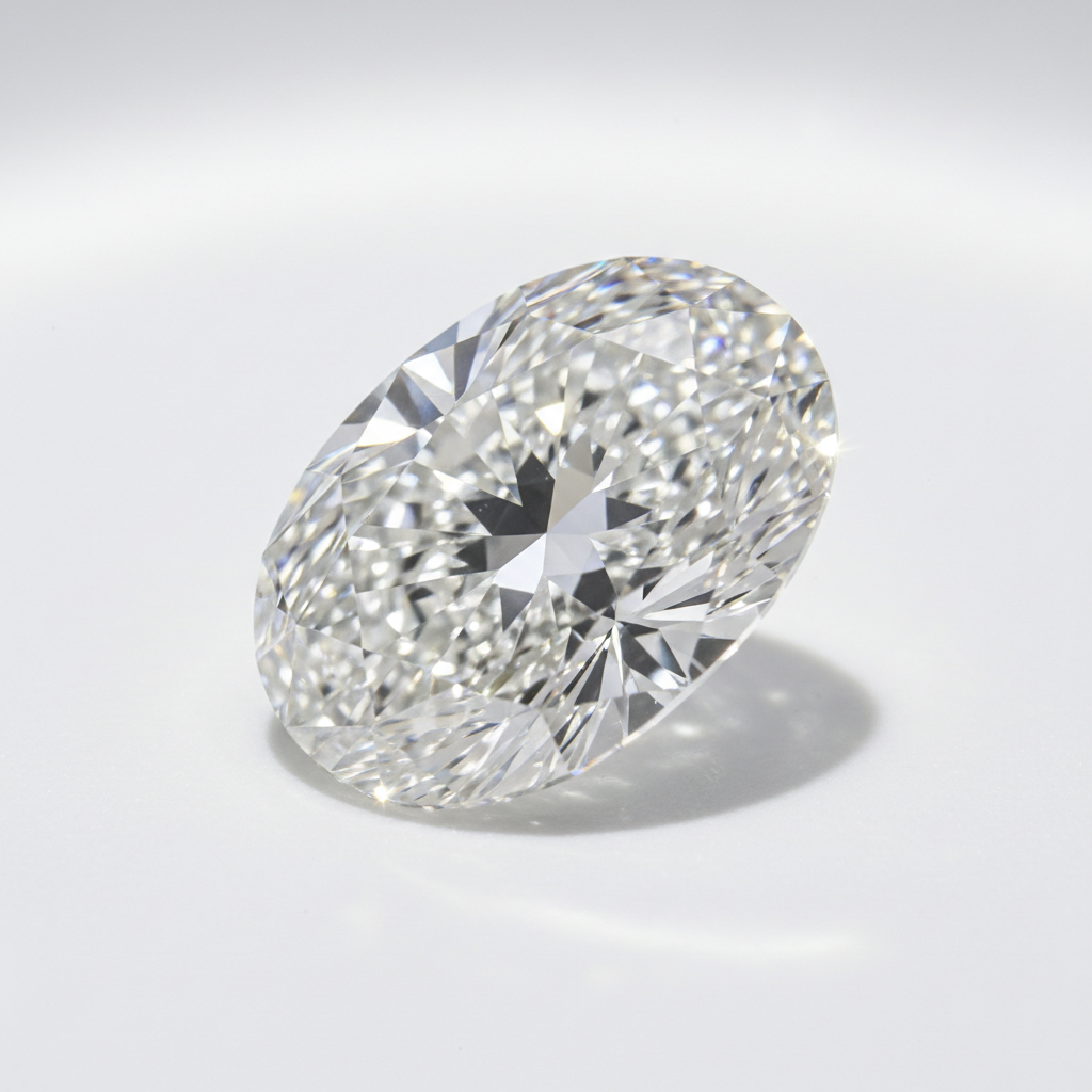 2.96 Carat Lab Grown (CVD) Oval Diamond - D VVS2 IGI Certified